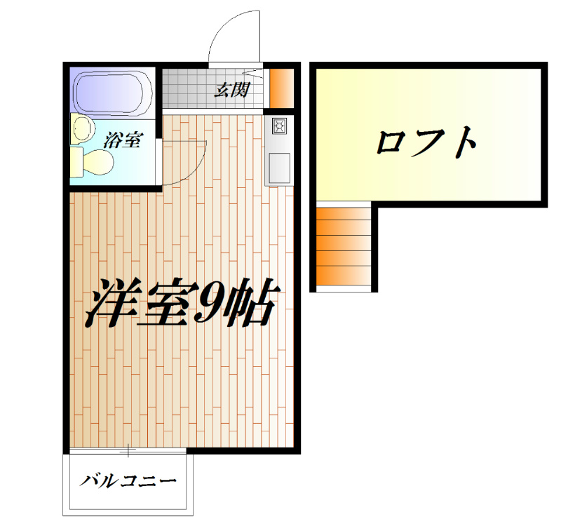 横須賀市吉倉町のアパートの間取り