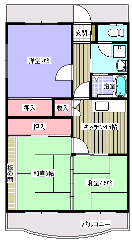 マンションふくえい_間取り_0