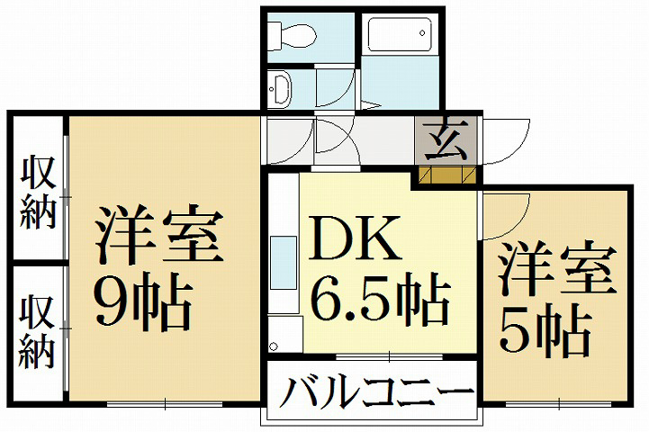 エレガンスコート下鴨の間取り