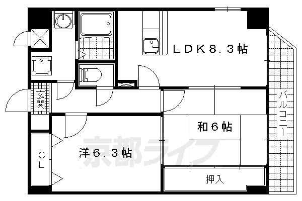 コスモスフローラ醍醐の間取り