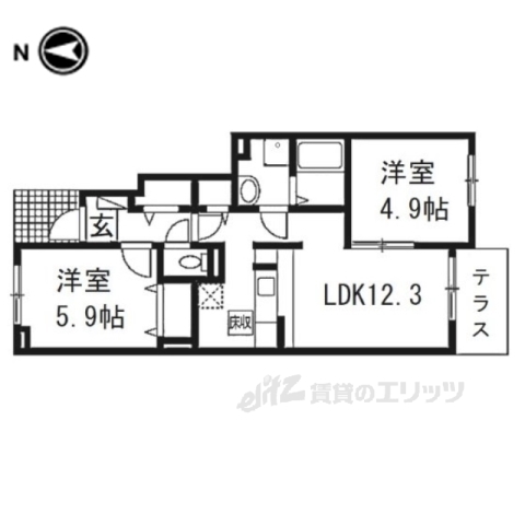 サンアムールの間取り