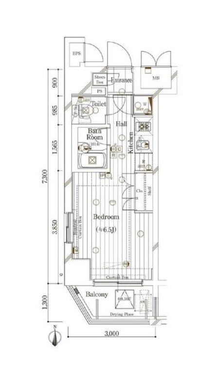 ガリシアヒルズ西麻布EASTの間取り