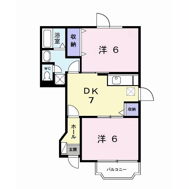 クレストヒルズＥの間取り