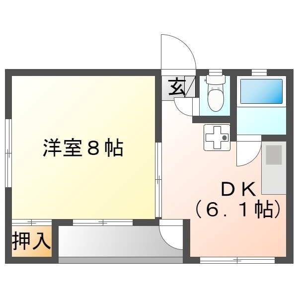 コーポ銭本　★★の間取り