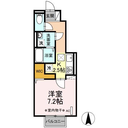 Ｄ－ｒｏｏｍ小倉寺　Ａの間取り