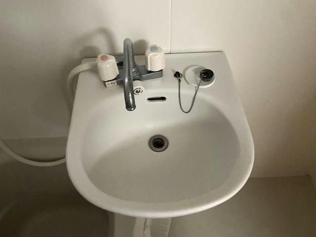 【郡山市安積町日出山のアパートの洗面設備】