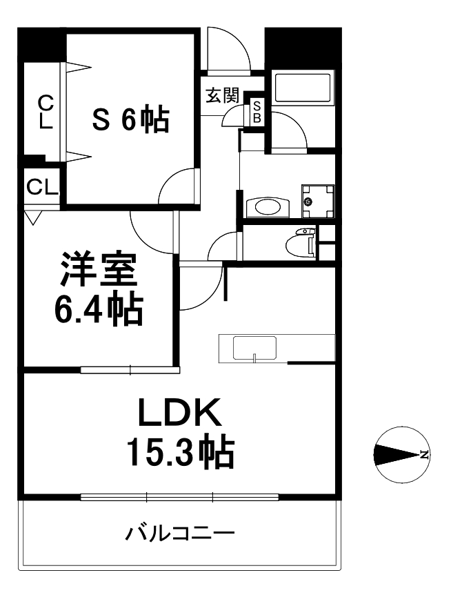 ラパス大井橋の間取り