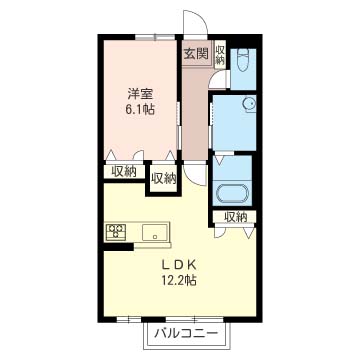 フェルモＡの間取り