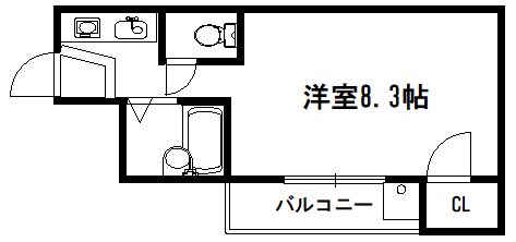 京都市伏見区京町１０丁目のマンションの間取り