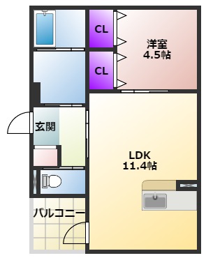 Anecis御幸本町の間取り