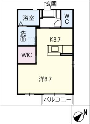 アールＭ．Ｋ　Ｂ棟の間取り