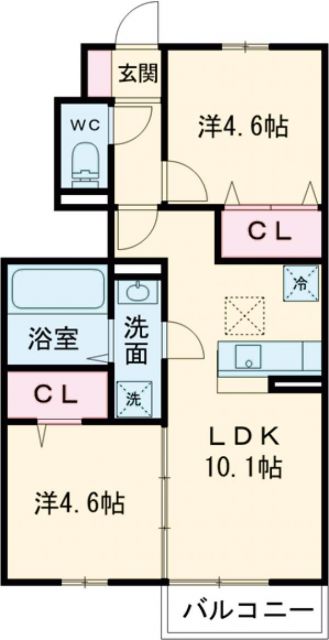 リバーフィールドの間取り