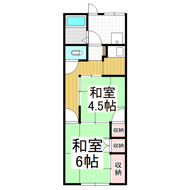 水明荘の間取り