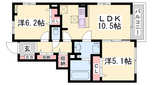 エルモンテの間取り