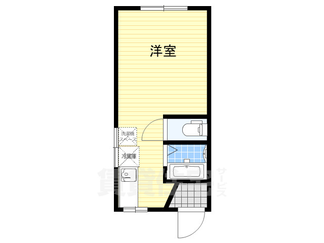 堺市堺区南島町のアパートの間取り