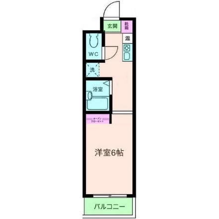 神戸市灘区神ノ木通のマンションの間取り