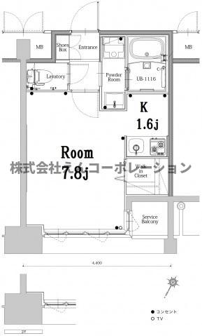 エンクレスト博多GATEの間取り