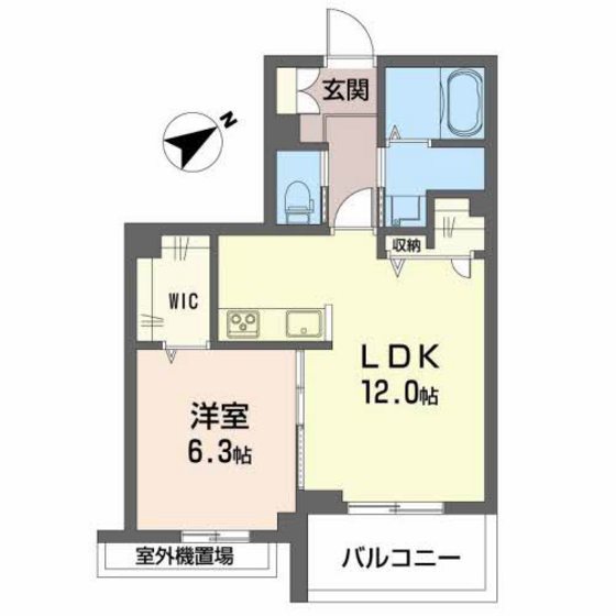 広島市安佐南区大町東のマンションの間取り