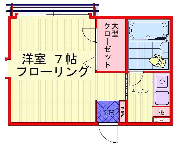 北区滝野川のアパートの間取り