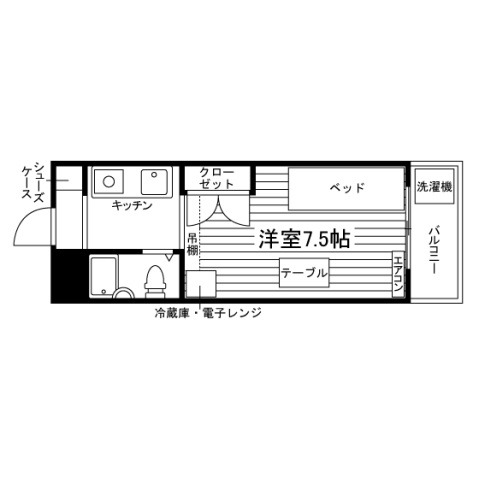 ヤングヴィレッジ三山木の間取り