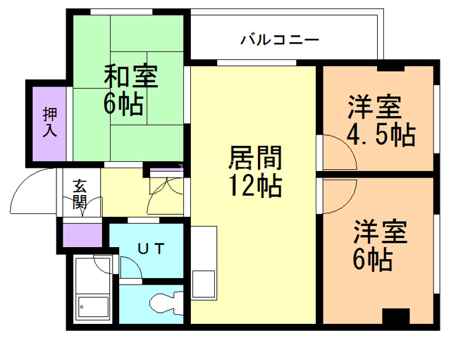 ノーザンヒルズ大通東の間取り