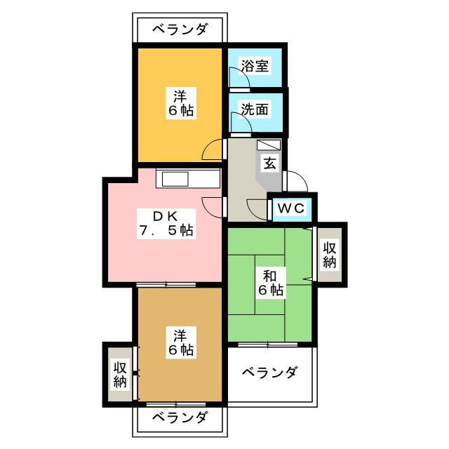 サンファミリア長久手Iの間取り