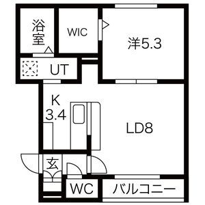 LUCIAS　a(ルシアス　エー)の間取り