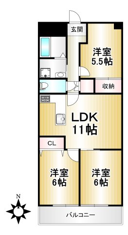 プレザント白金の間取り