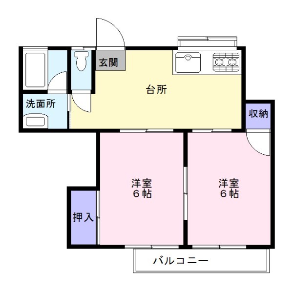 メゾン関口No2の間取り