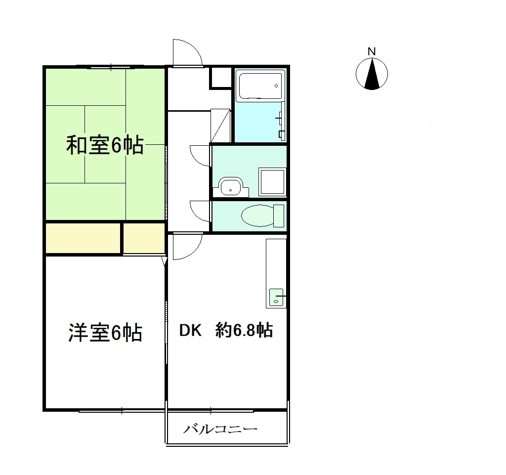 サンビレッジAAの間取り