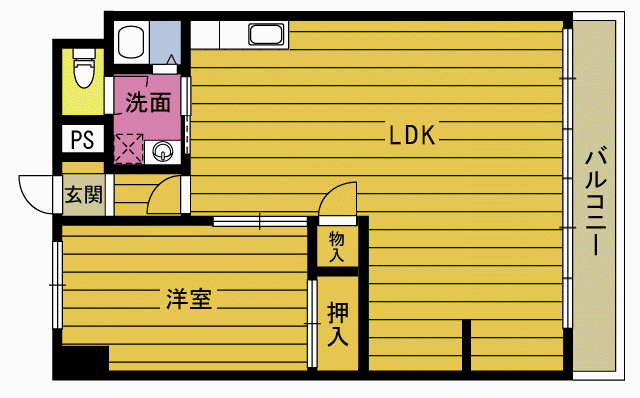 サンシャイン津留の間取り