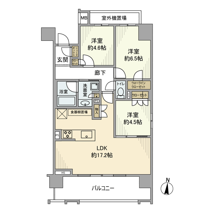 オープンレジデンシア瑞穂桜山の間取り