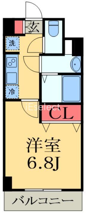 【四街道市鹿渡のアパートの間取り】