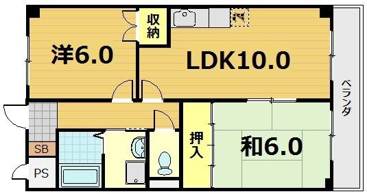 インペリアル明日香の間取り