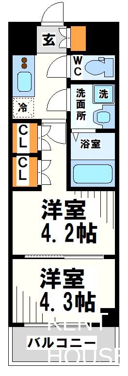 ラフィスタ調布多摩川の間取り