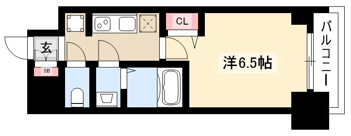 プレサンス名駅南エディフィスの間取り