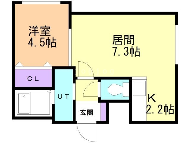 札幌市白石区東札幌四条のマンションの間取り