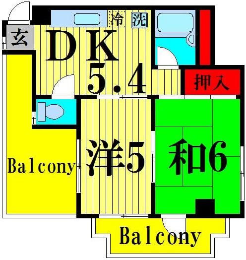 ロフティーハーモニー亀有の間取り