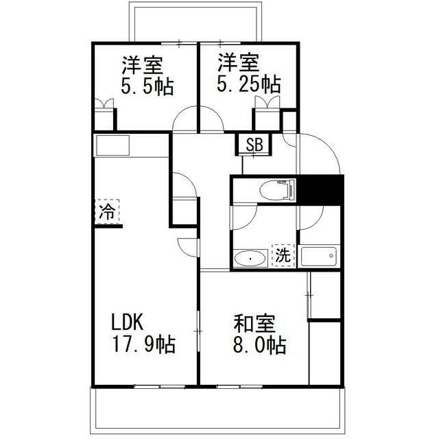 印西市高花のマンションの間取り