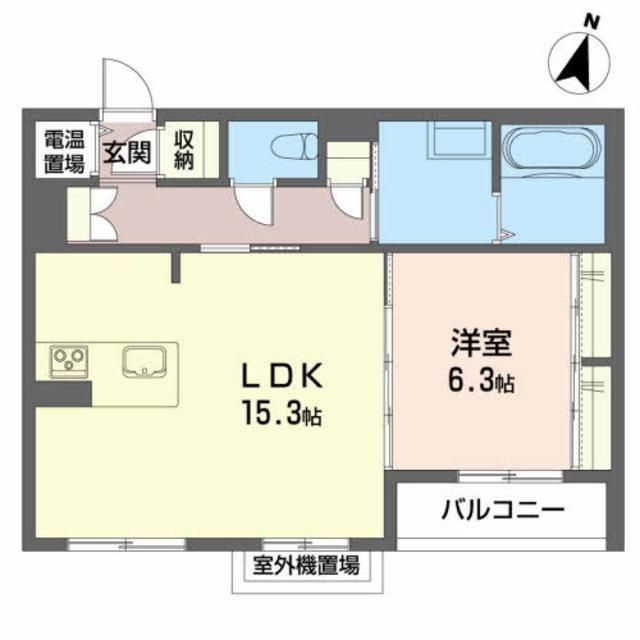 メゾンマスト名須川Ｃ棟の間取り