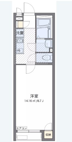 横浜市戸塚区柏尾町のアパートの間取り