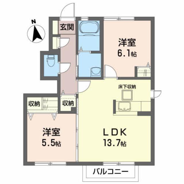 フォンテーヌ二番館の間取り