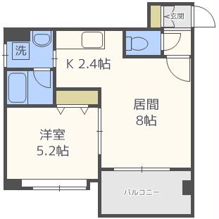 アヴニール麻生の間取り