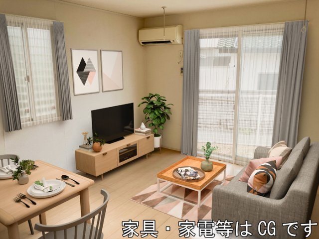 ロビー　LDK（※家具・家電等はCGです）