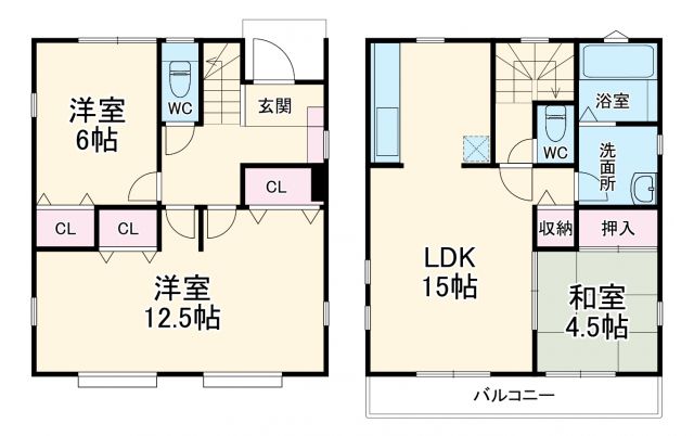 戸塚東戸建の間取り写真