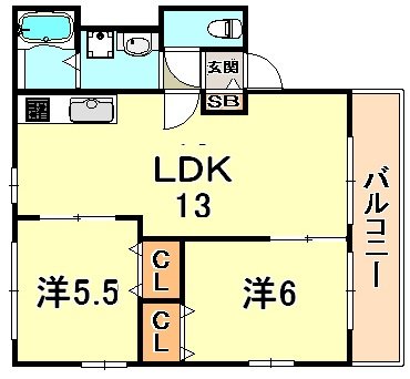 メゾンクレールの間取り写真