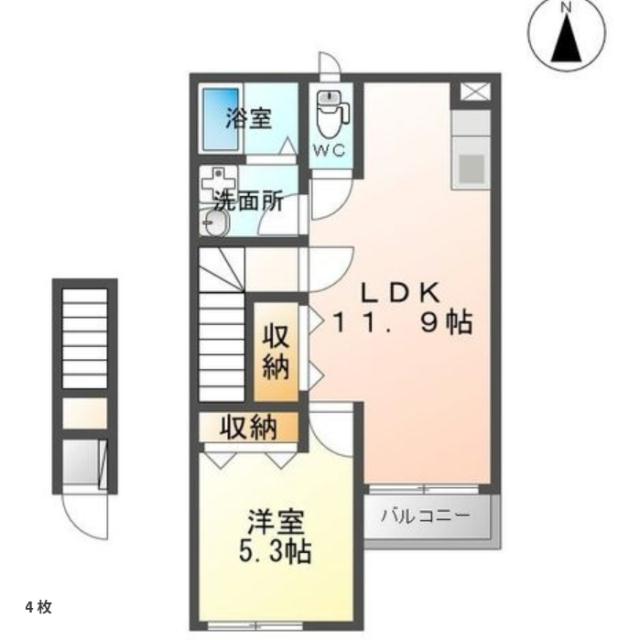 パープルハイムの間取り写真