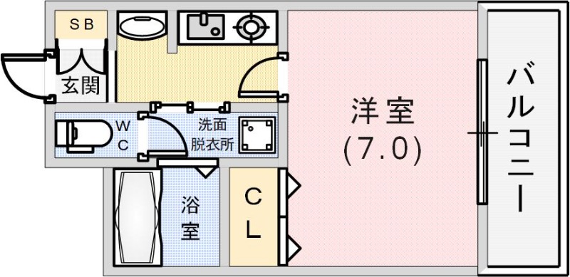 プレサンス神戸みなと元町の間取り写真