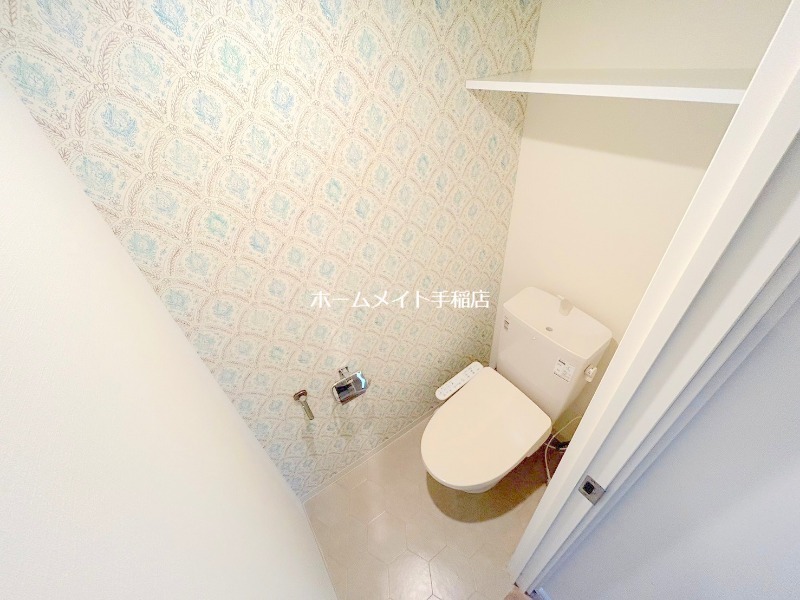トイレ　ウォシュレット付きで快適な環境です♪