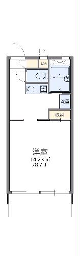 レオパレスサンライズマンション近見町の間取り